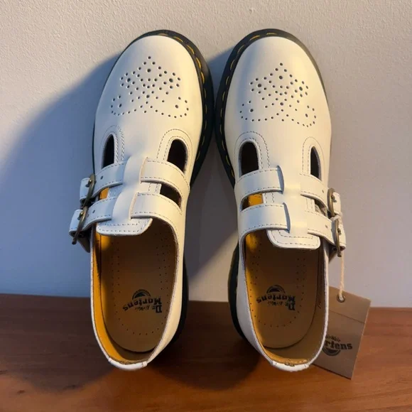 Dr. Martens White Leather Mary Jane style loafers - Picture 2 of 8